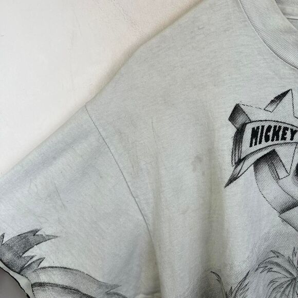 Vintage Mickey Mouse Florida Dives All Over Print Tee Size XL - Picture 5 of 8